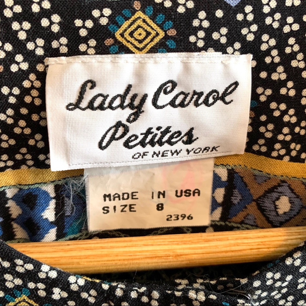 VINTAGE LADY CAROL MIDI DRESS COLORFUL PRINT - Picture 8 of 10